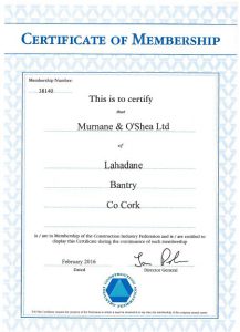 CIF Certificate of Memership 2016