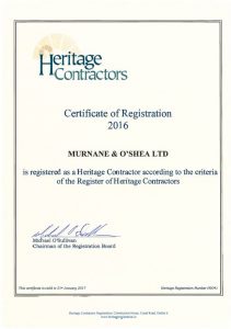 Heritage Contractors 2016